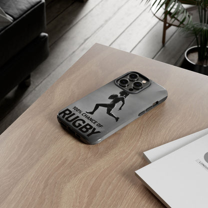 "Rain, Shine, Rugby" Mobile Phone Case
