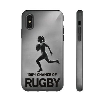 "Rain, Shine, Rugby" Mobile Phone Case