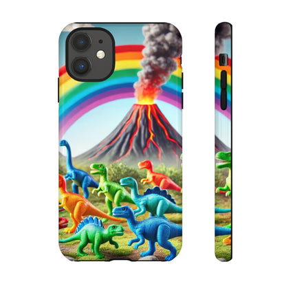 "Rainbow Dinosaurs" Mobile Phone Case