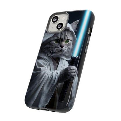 "Jedi Whisker" Mobile Phone Case (blue light sabre)