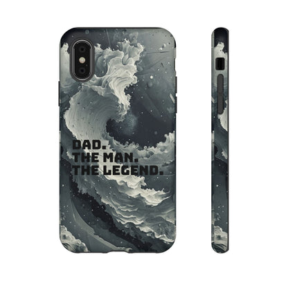 "Dad. The Man. The Legend" Mobile Phone Case (grey)