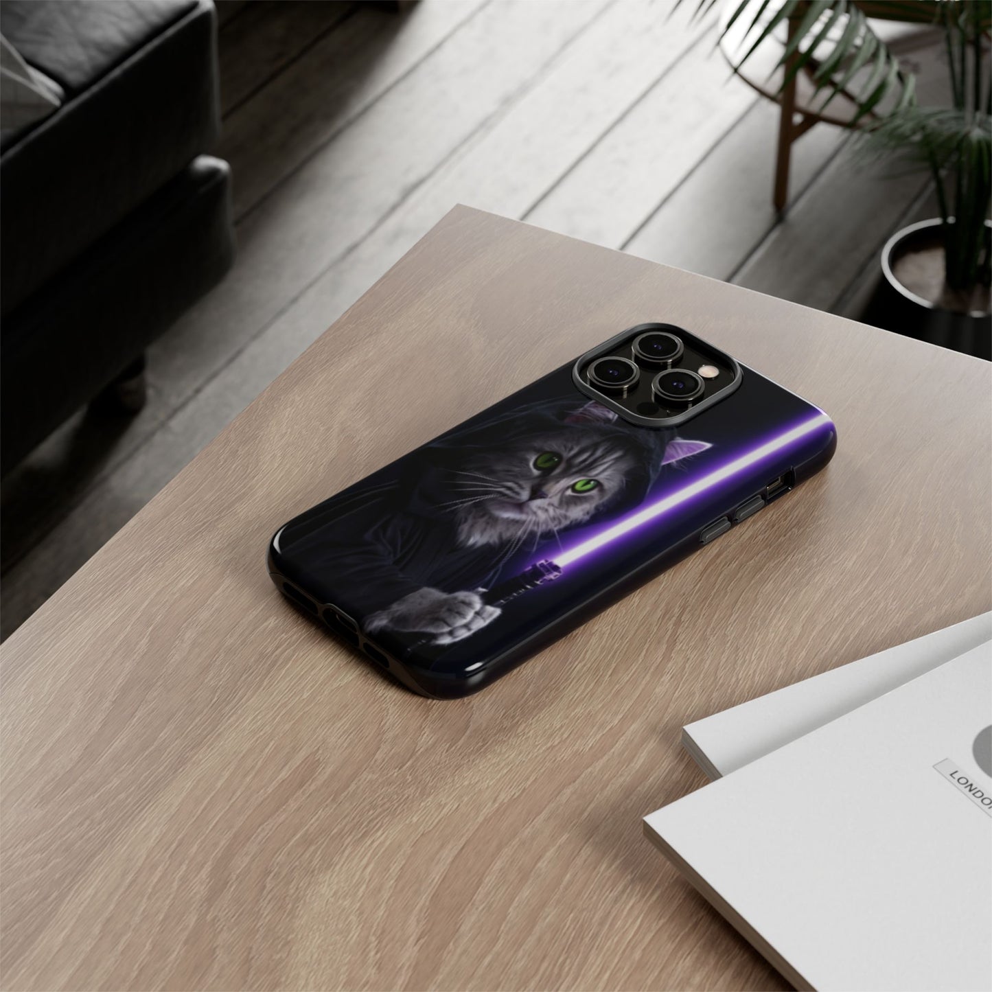 "Jedi Whisker" Mobile Phone Case (purple)