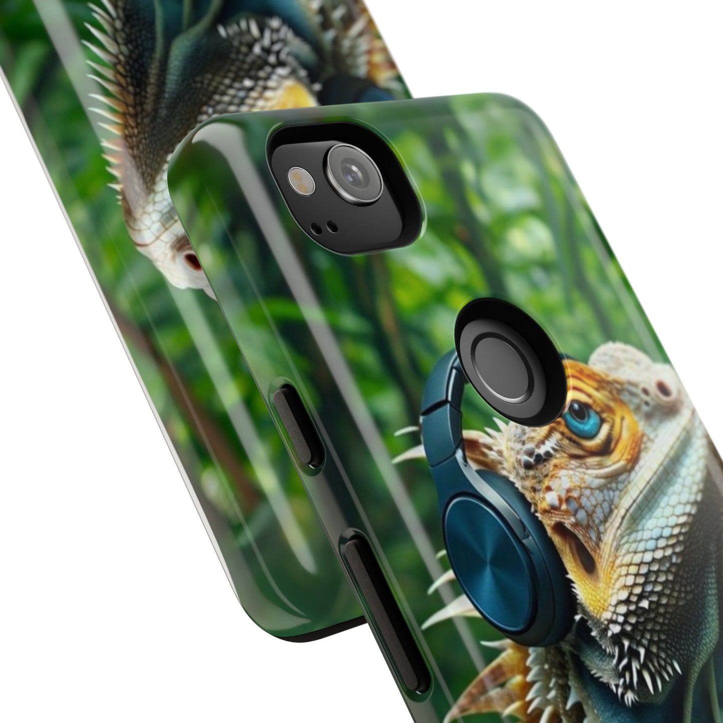 "Bearded Dragon - Jungle Beats" Mobile Phone Case
