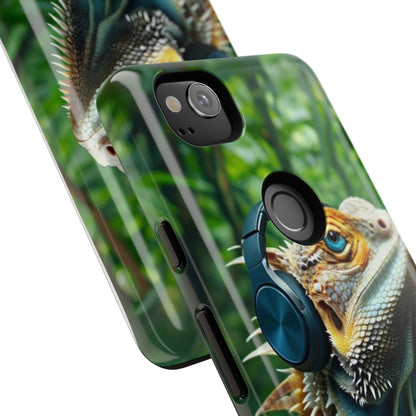 "Bearded Dragon - Jungle Beats" Mobile Phone Case