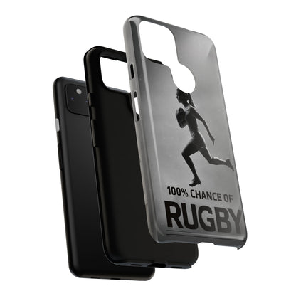 "Rain, Shine, Rugby" Mobile Phone Case