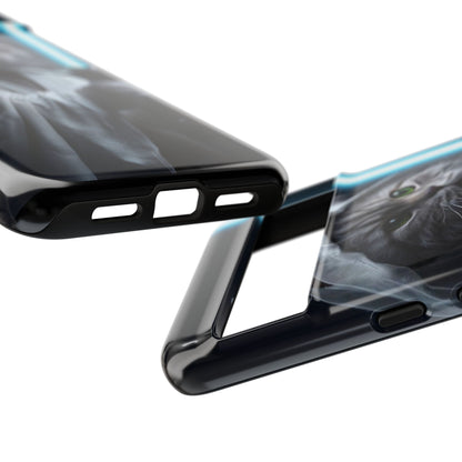 "Jedi Whisker" Mobile Phone Case (blue light sabre)