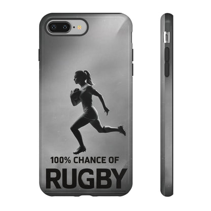 "Rain, Shine, Rugby" Mobile Phone Case