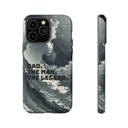 "Dad. The Man. The Legend" Mobile Phone Case (grey)
