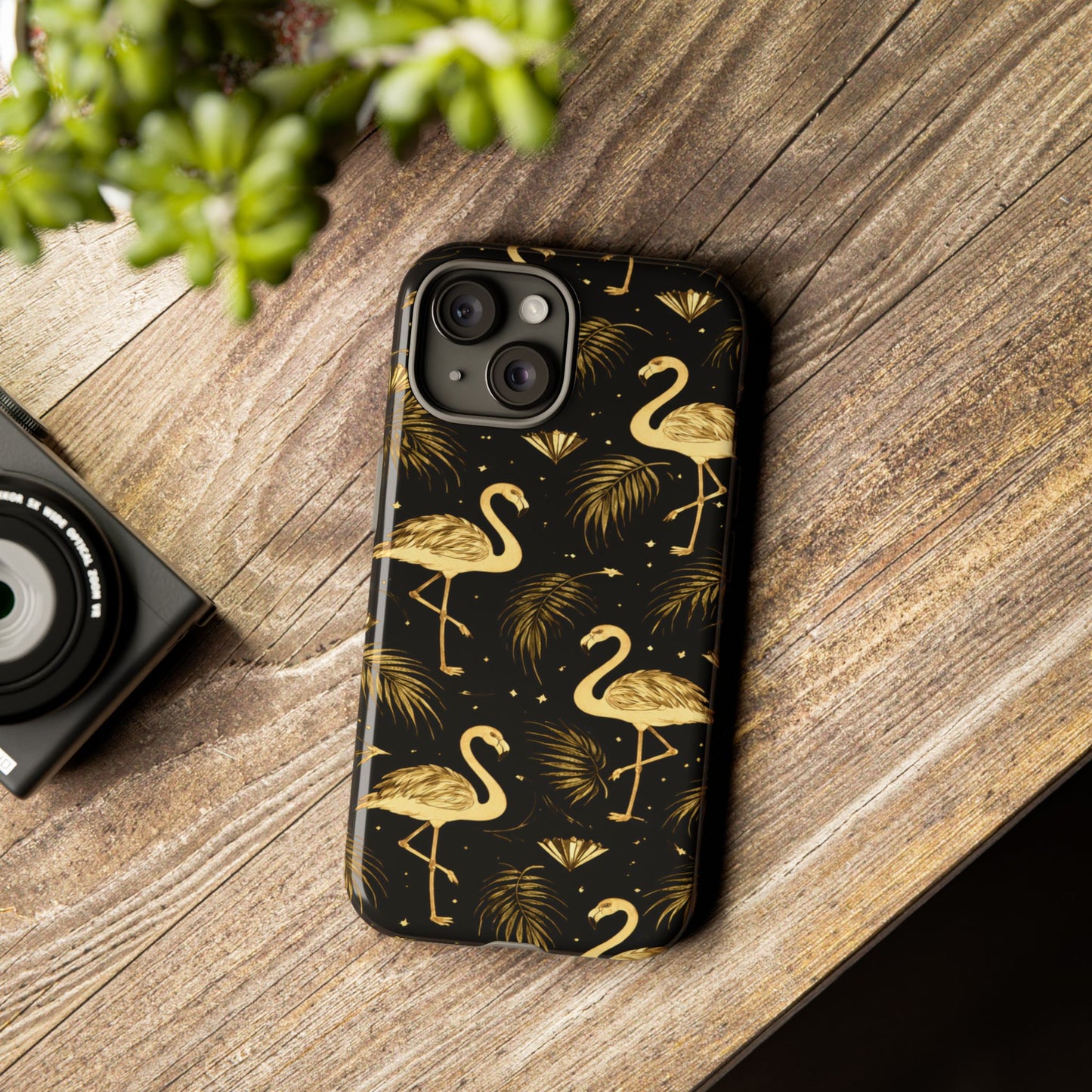 "Gold Flamingo" Mobile Phone Case