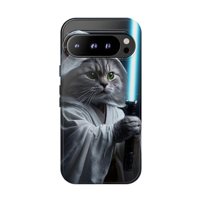 "Jedi Whisker" Mobile Phone Case (blue light sabre)