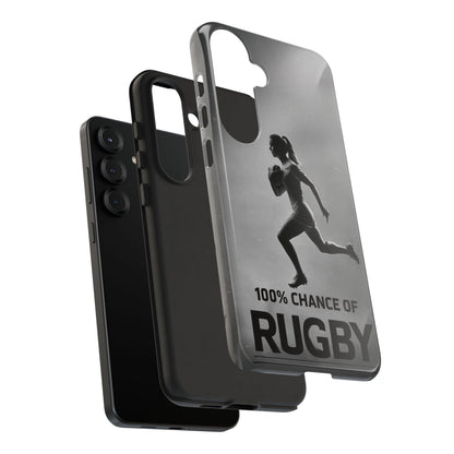 "Rain, Shine, Rugby" Mobile Phone Case