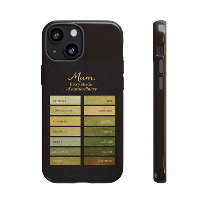"Every Shade of Extraordinary" Mobile Phone Case (green)
