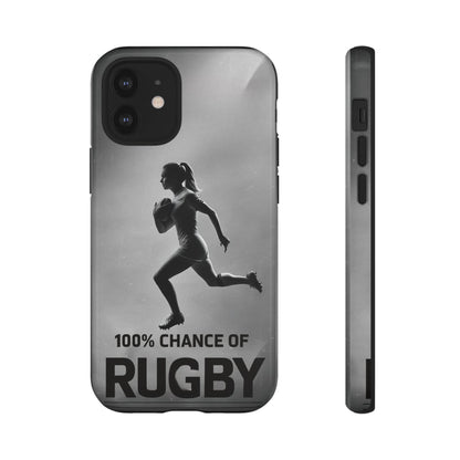 "Rain, Shine, Rugby" Mobile Phone Case
