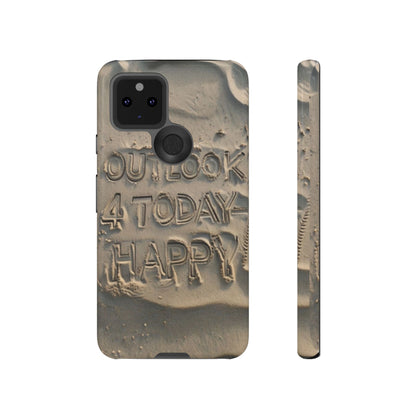 "Life is Short.  Be Happy" Mobile Phone Case