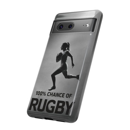 "Rain, Shine, Rugby" Mobile Phone Case