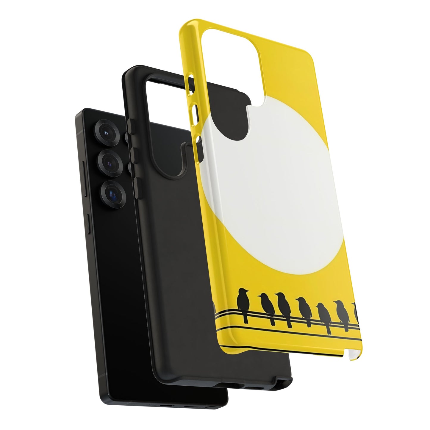 "The Feathered Assembly - Yellow" Mobile Phone Case