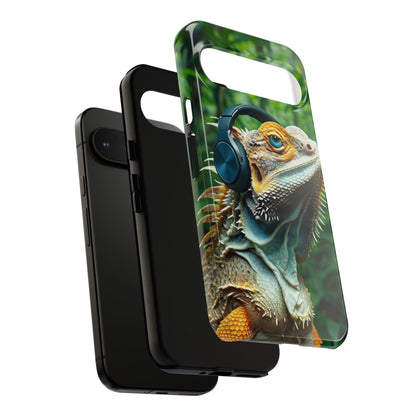 "Bearded Dragon - Jungle Beats" Mobile Phone Case