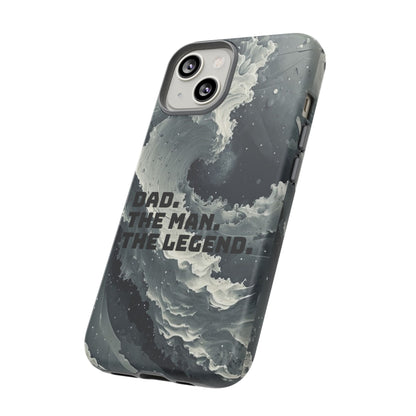 "Dad. The Man. The Legend" Mobile Phone Case (grey)
