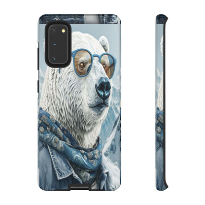 "Urban Zen Polar Bear" Mobile Phone Case (blue)
