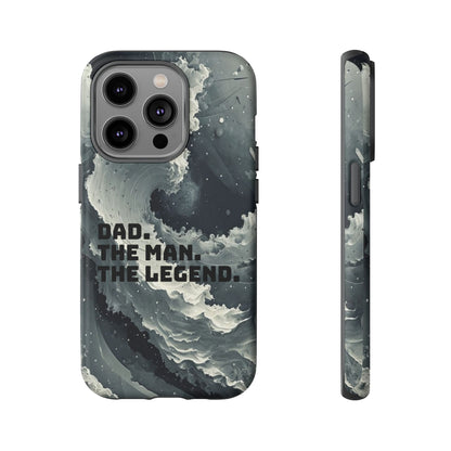 "Dad. The Man. The Legend" Mobile Phone Case (grey)