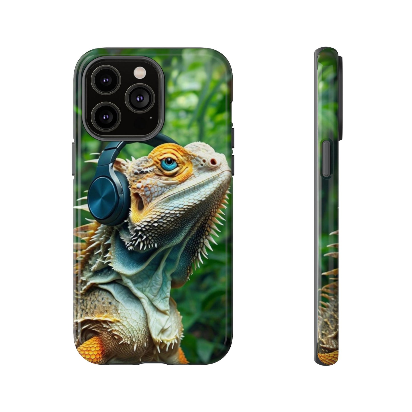 "Bearded Dragon - Jungle Beats" Mobile Phone Case