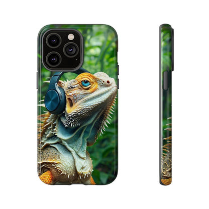 "Bearded Dragon - Jungle Beats" Mobile Phone Case