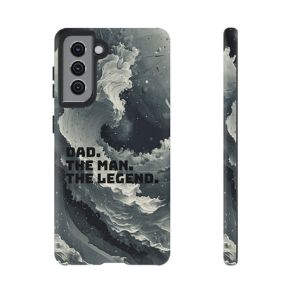 "Dad. The Man. The Legend" Mobile Phone Case (grey)