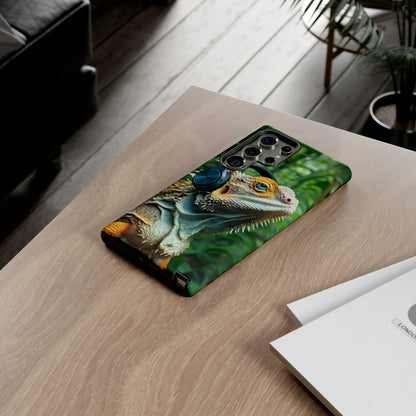 "Bearded Dragon - Jungle Beats" Mobile Phone Case