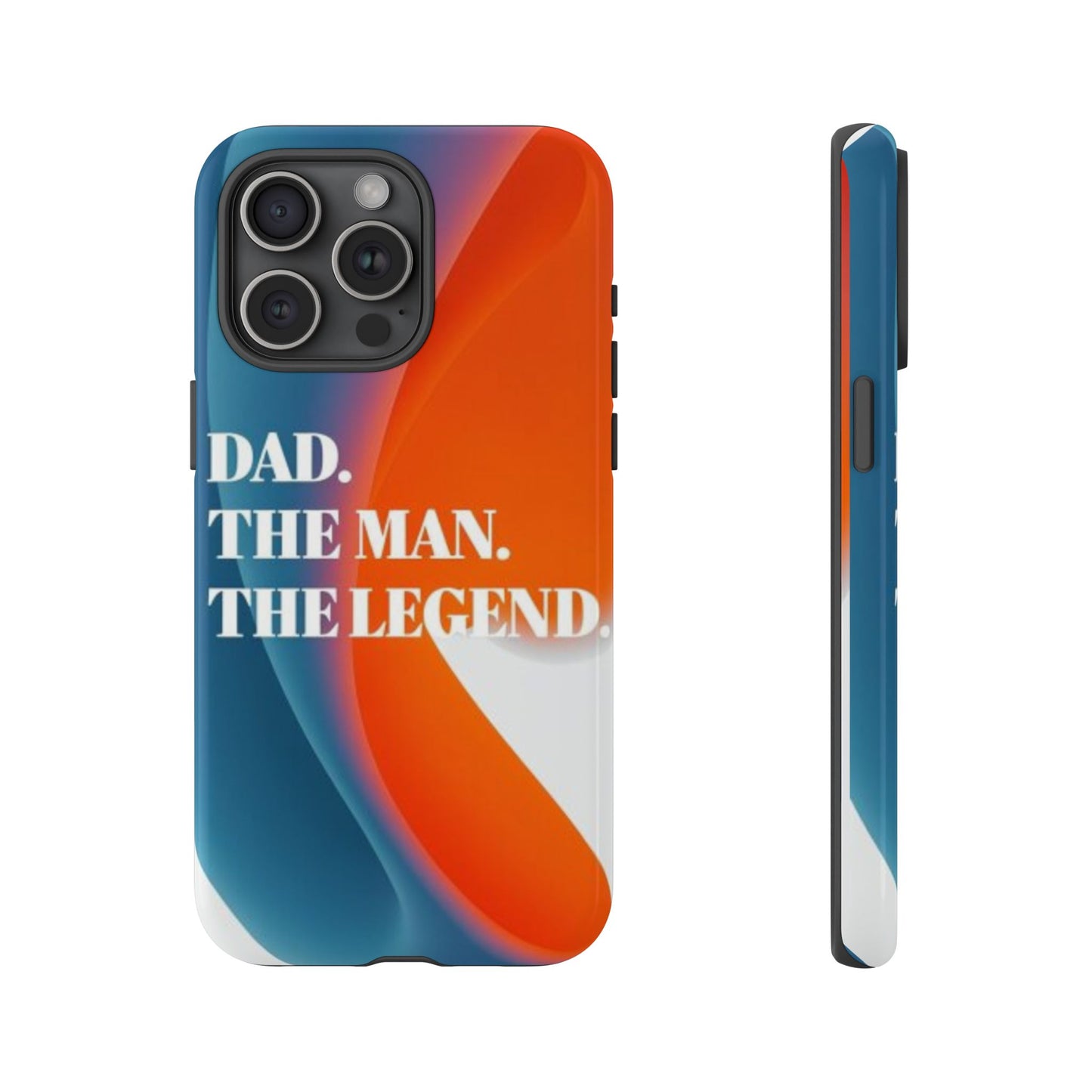 "Dad. The Man. The Legend." Mobile Phone Case (orange)