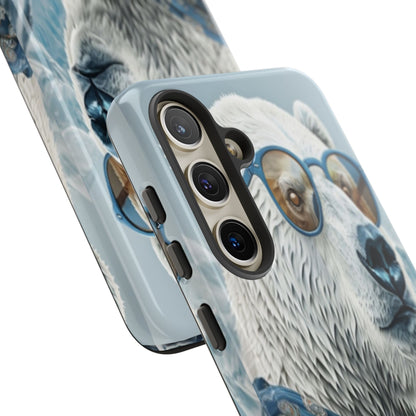 "Urban Zen Polar Bear" Mobile Phone Case (blue)