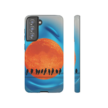 "The Feathered Assembly" Mobile Phone Case (orange)