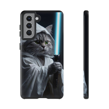 "Jedi Whisker" Mobile Phone Case (blue light sabre)