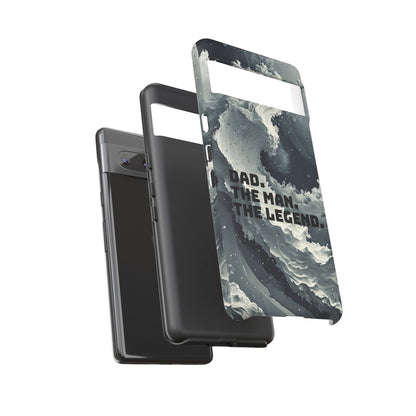 "Dad. The Man. The Legend" Mobile Phone Case (grey)