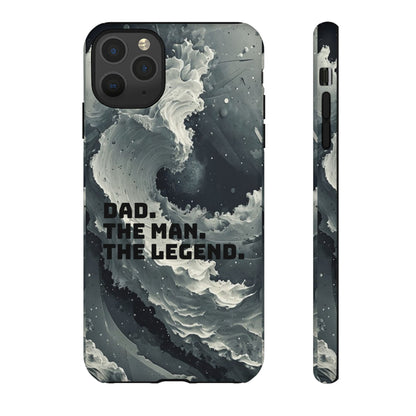 "Dad. The Man. The Legend" Mobile Phone Case (grey)