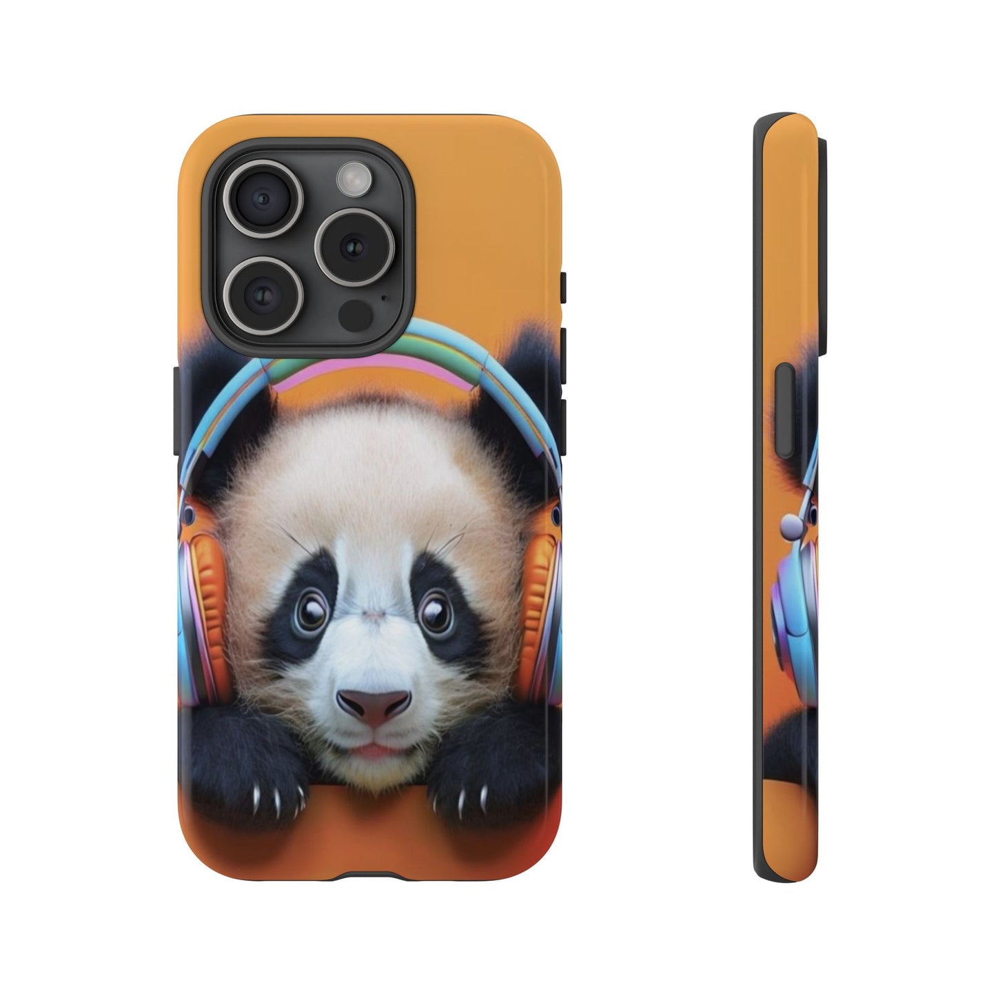 "Baby Panda wearing Headphones" Mobile Phone Case