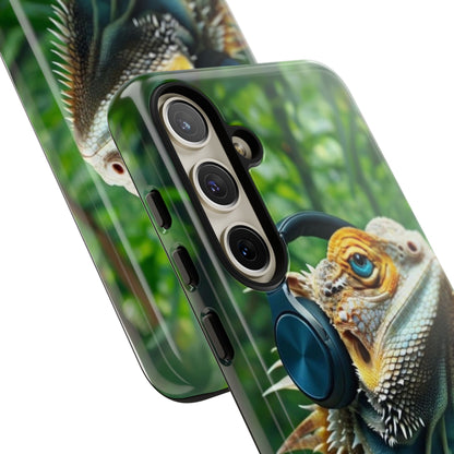 "Bearded Dragon - Jungle Beats" Mobile Phone Case