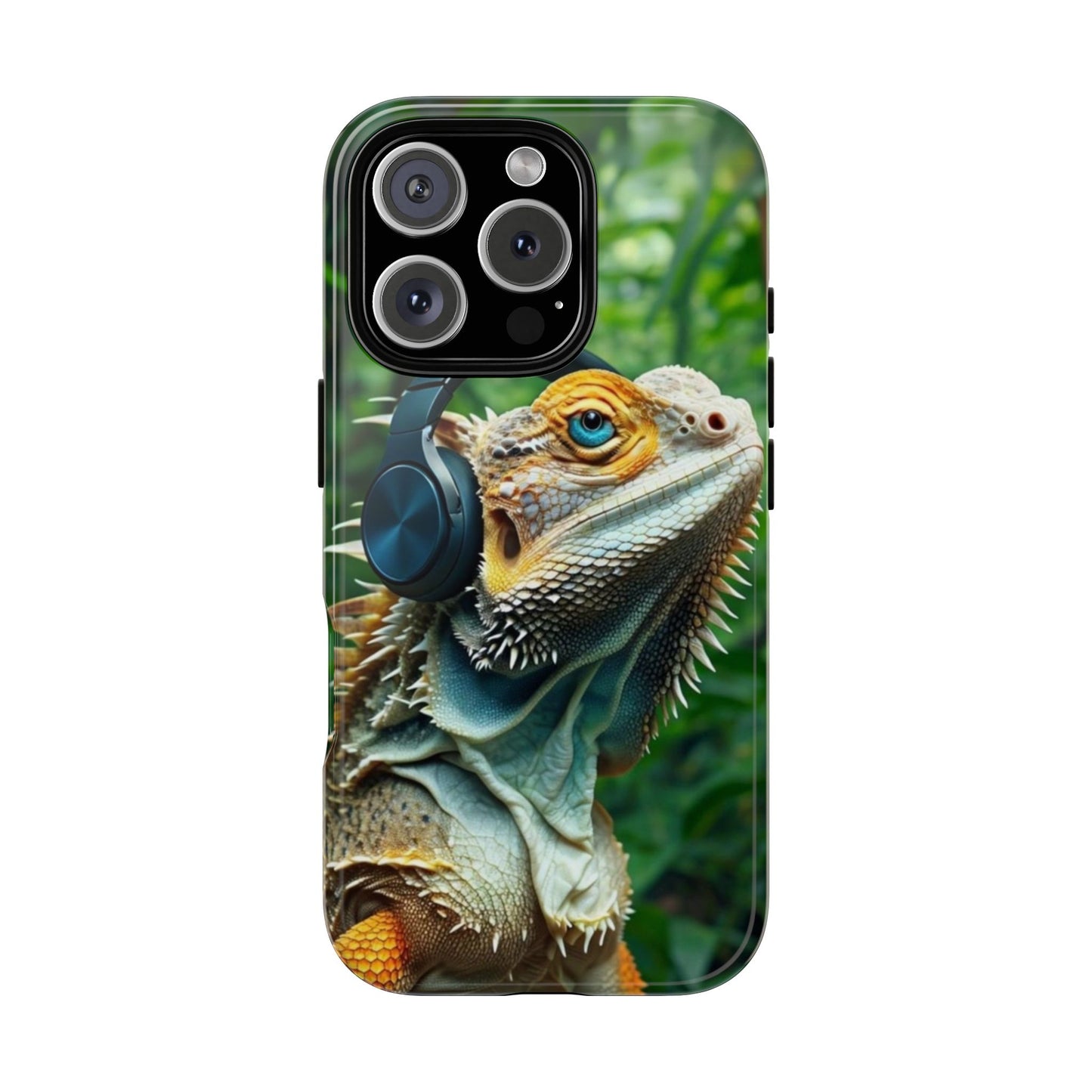 "Bearded Dragon - Jungle Beats" Mobile Phone Case