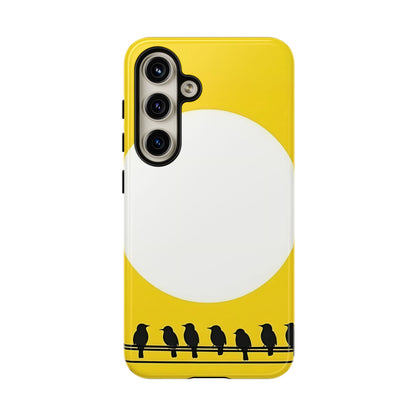 "The Feathered Assembly - Yellow" Mobile Phone Case