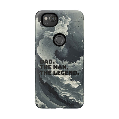 "Dad. The Man. The Legend" Mobile Phone Case (grey)