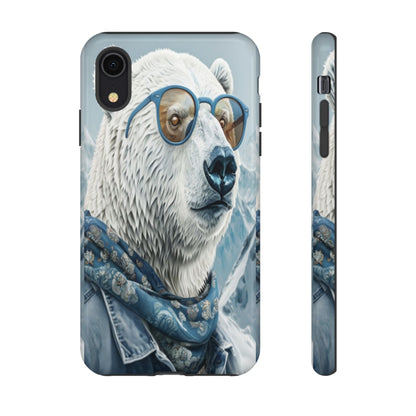 "Urban Zen Polar Bear" Mobile Phone Case (blue)