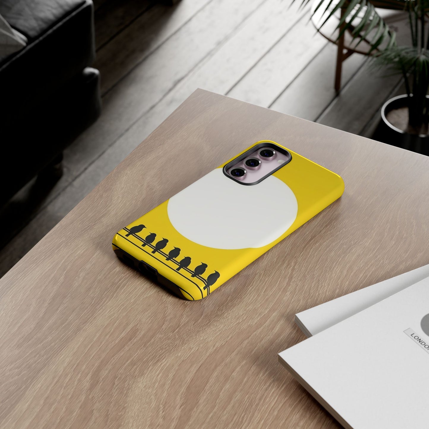 "The Feathered Assembly - Yellow" Mobile Phone Case