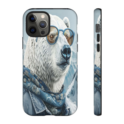 "Urban Zen Polar Bear" Mobile Phone Case (blue)