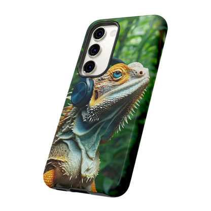 "Bearded Dragon - Jungle Beats" Mobile Phone Case