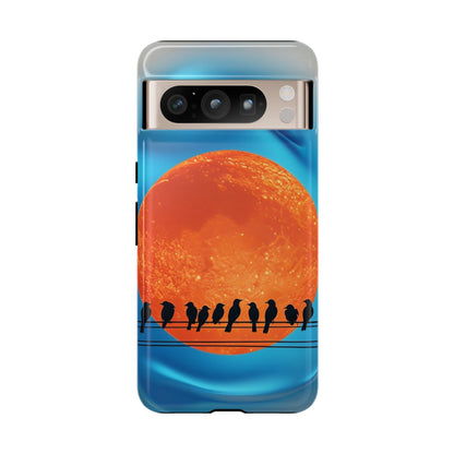 "The Feathered Assembly" Mobile Phone Case (orange)