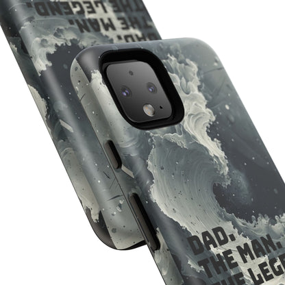 "Dad. The Man. The Legend" Mobile Phone Case (grey)