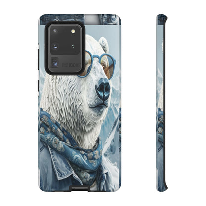 "Urban Zen Polar Bear" Mobile Phone Case (blue)