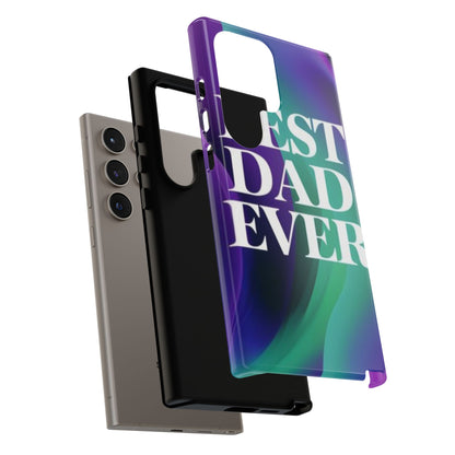 "Best Dad Ever" Mobile Phone Case (purple)