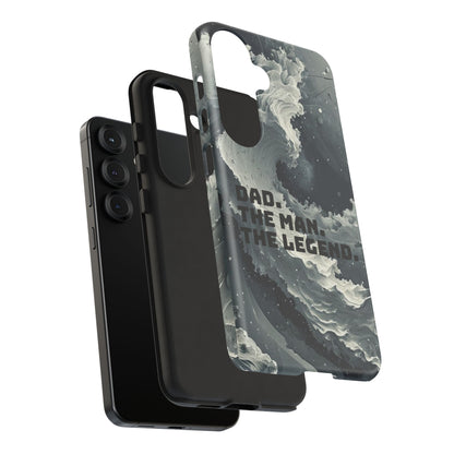 "Dad. The Man. The Legend" Mobile Phone Case (grey)