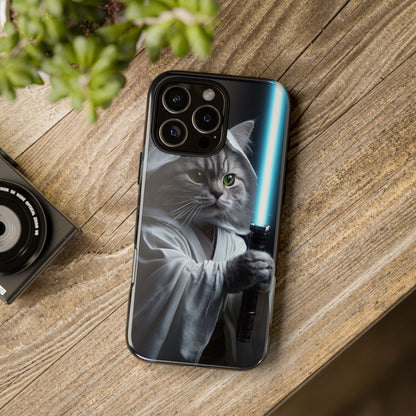 "Jedi Whisker" Mobile Phone Case (blue light sabre)