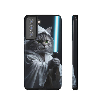 "Jedi Whisker" Mobile Phone Case (blue light sabre)